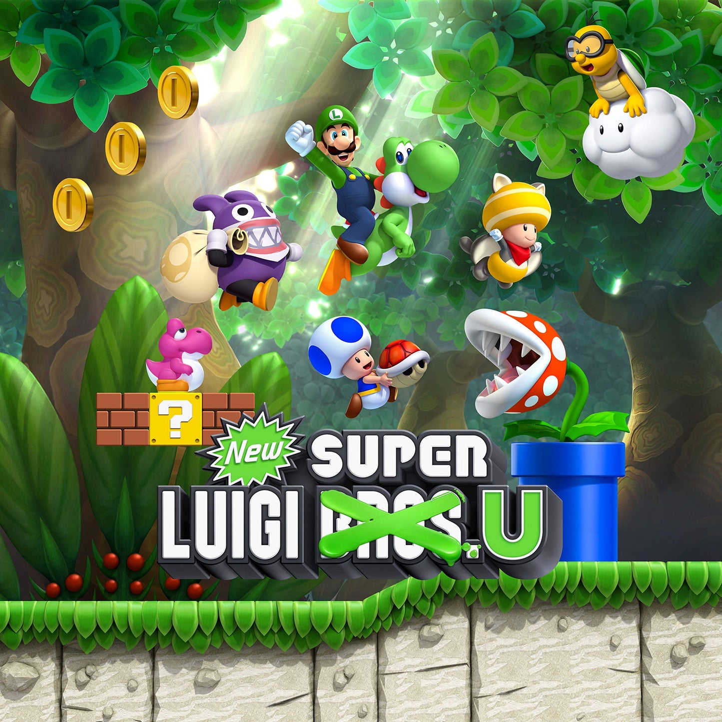 Nintendo New Super Mario Bros. U & New Super Luigi U - Wii U (Renewed)