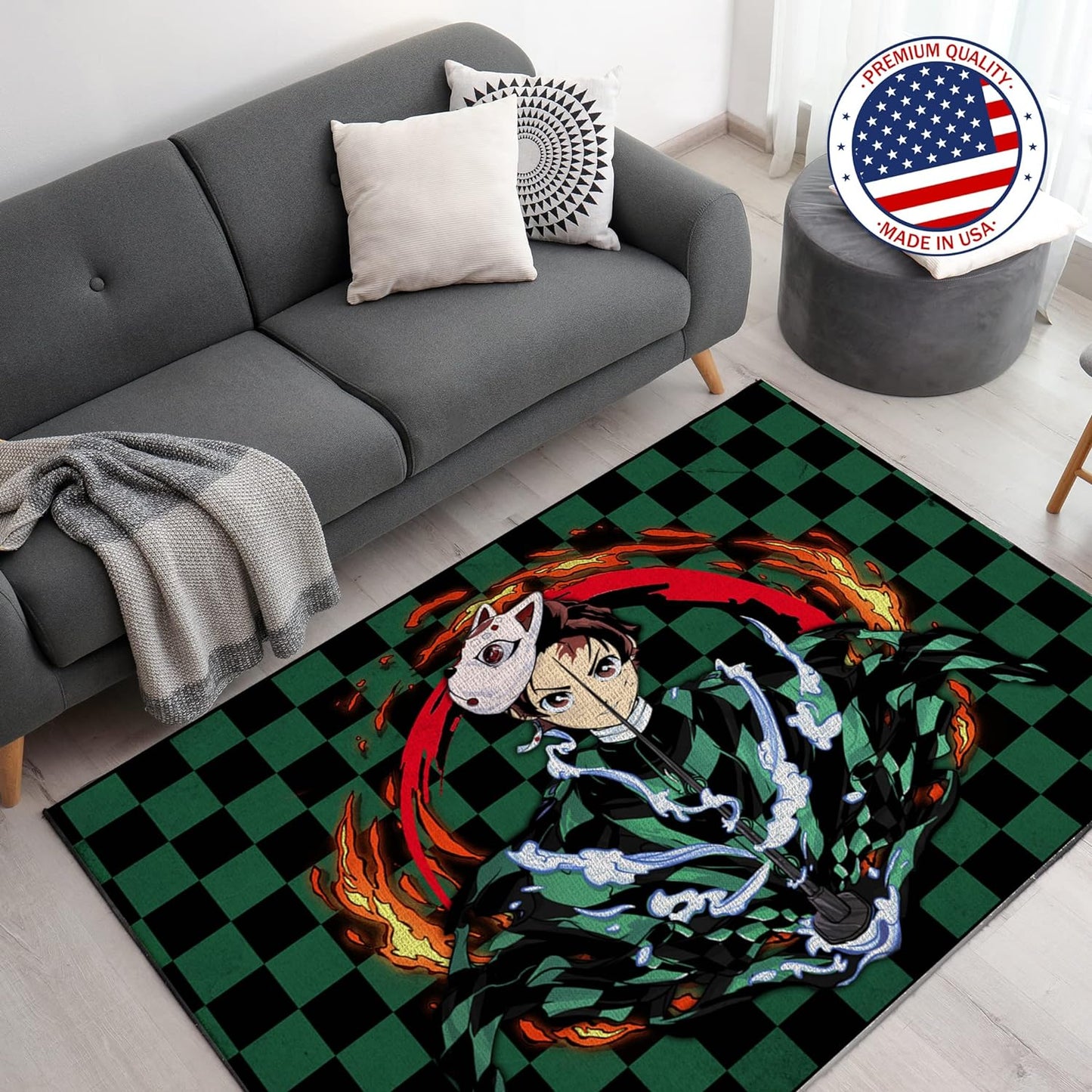 Anime Decor Rug- 62x40 inches