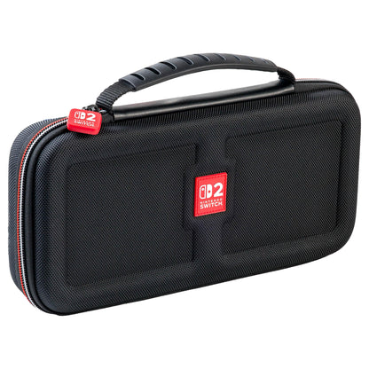 RDS Industries Game Traveler Deluxe Travel Case for Nintendo Switch, OLED, Model NS241, Black Small