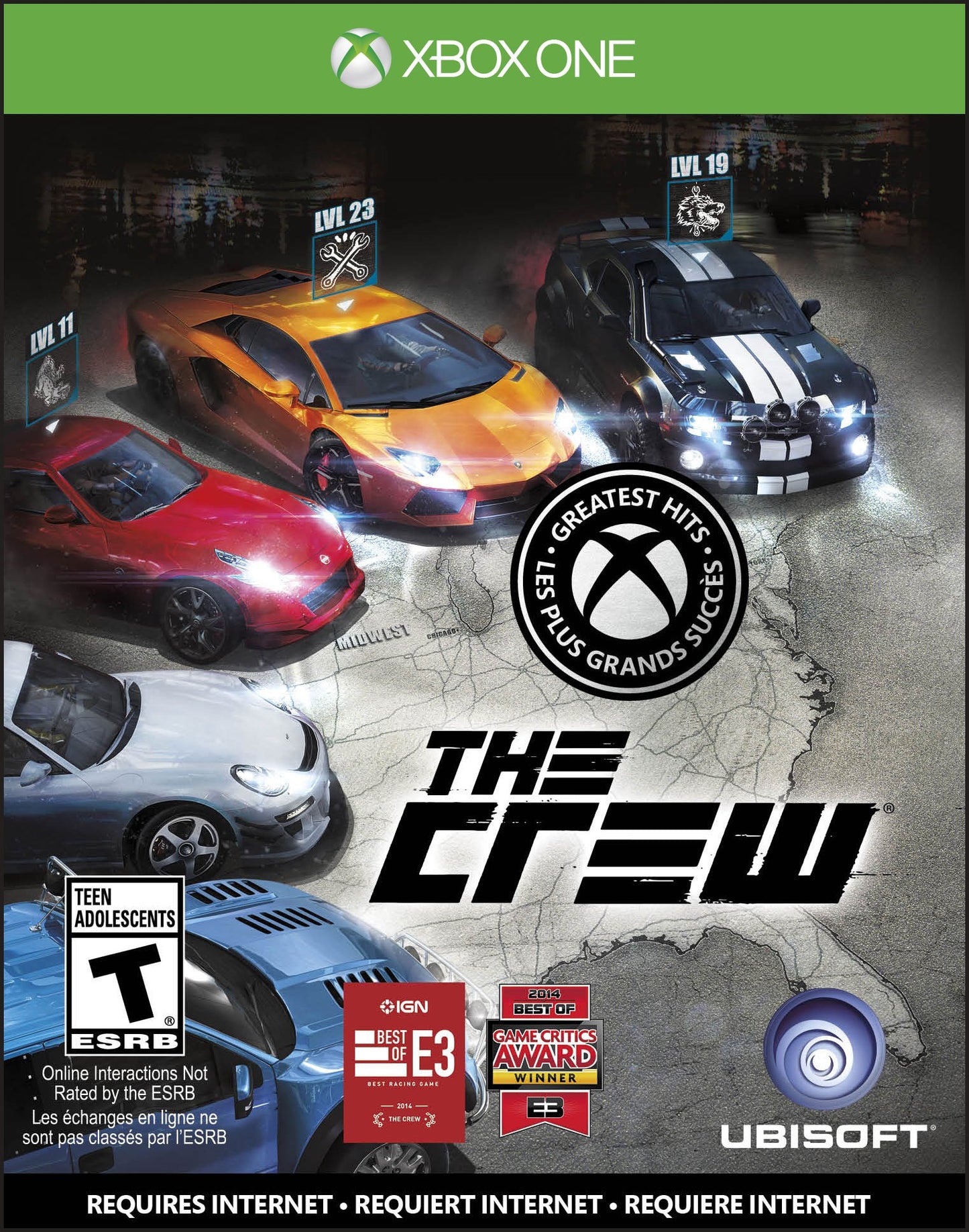Ubisoft The Crew - Xbox One Game, Model 53863, Action Racing Adventure, Engaging Multiplayer Experience