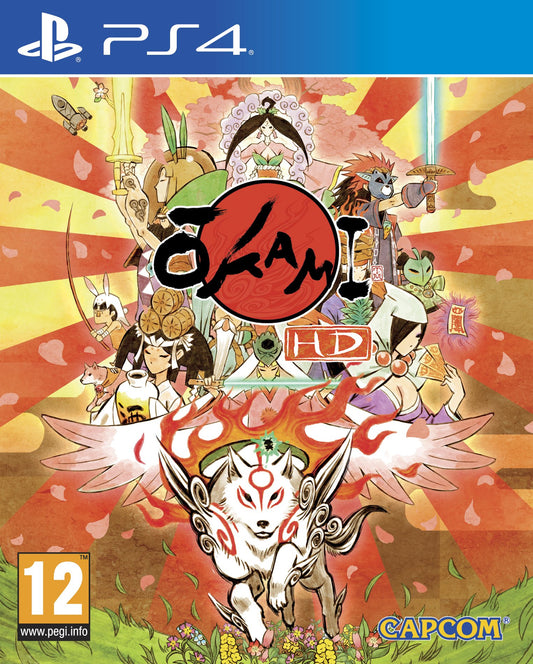 Capcom Okami Game for PS4 - Model 70027-01 - Action Adventure RPG