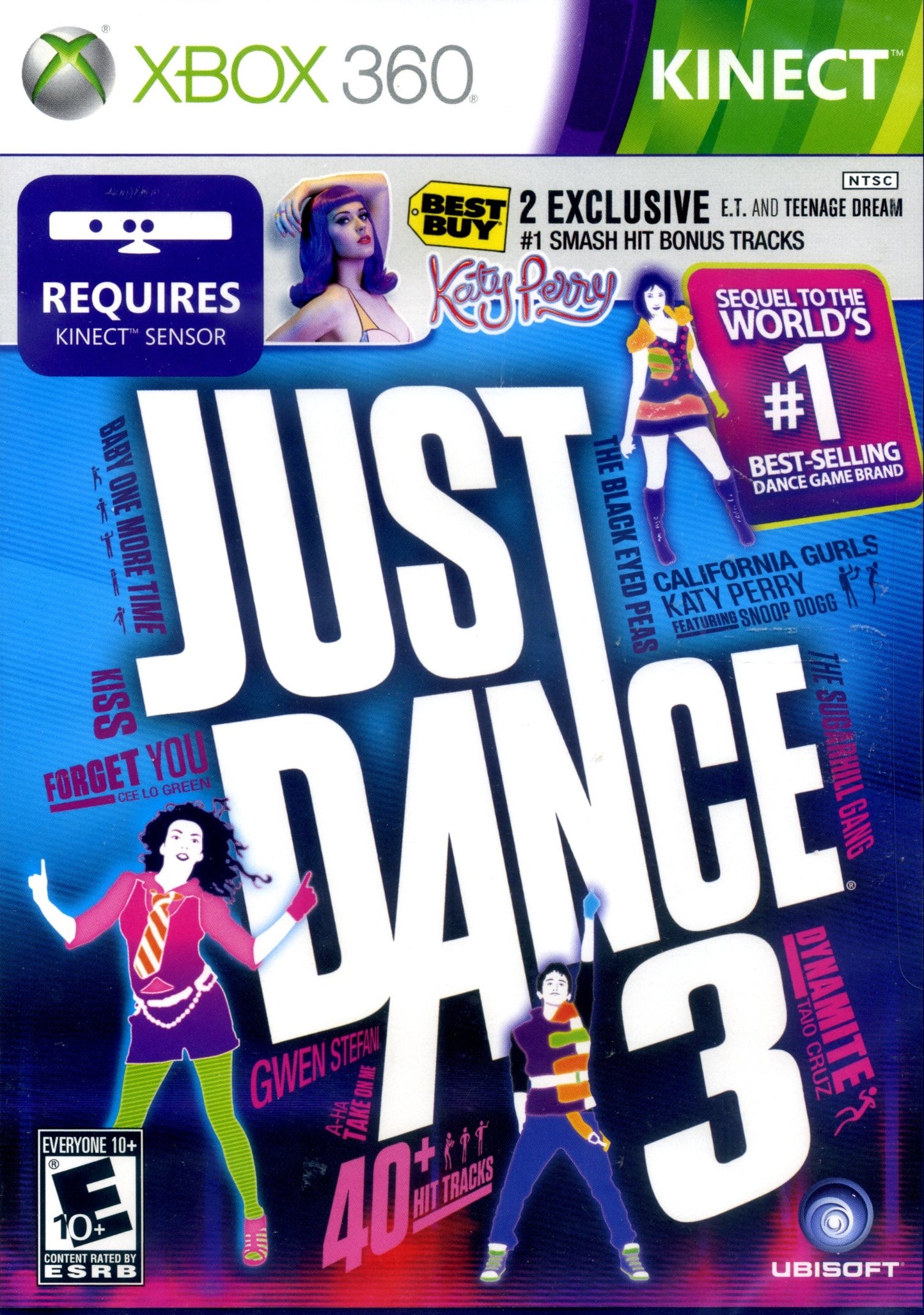 Xbox Just Dance 3 Game with Katy Perry Bonus Tracks for Xbox 360