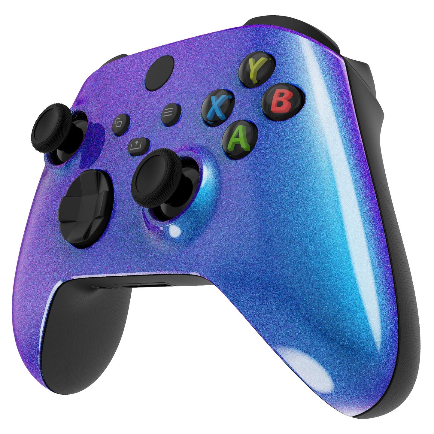 eXtremeRate Xbox Series X & S Controller Replacement Shell - Chameleon Purple Blue Custom Faceplate - Model FX3P301 - Plastic Material