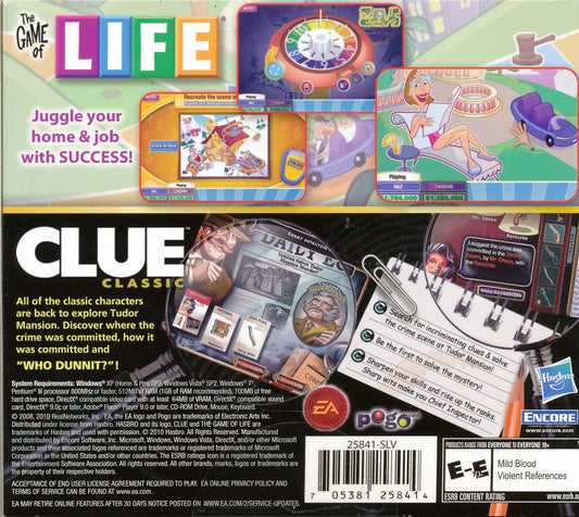 The Game of Life plus Clue Classic