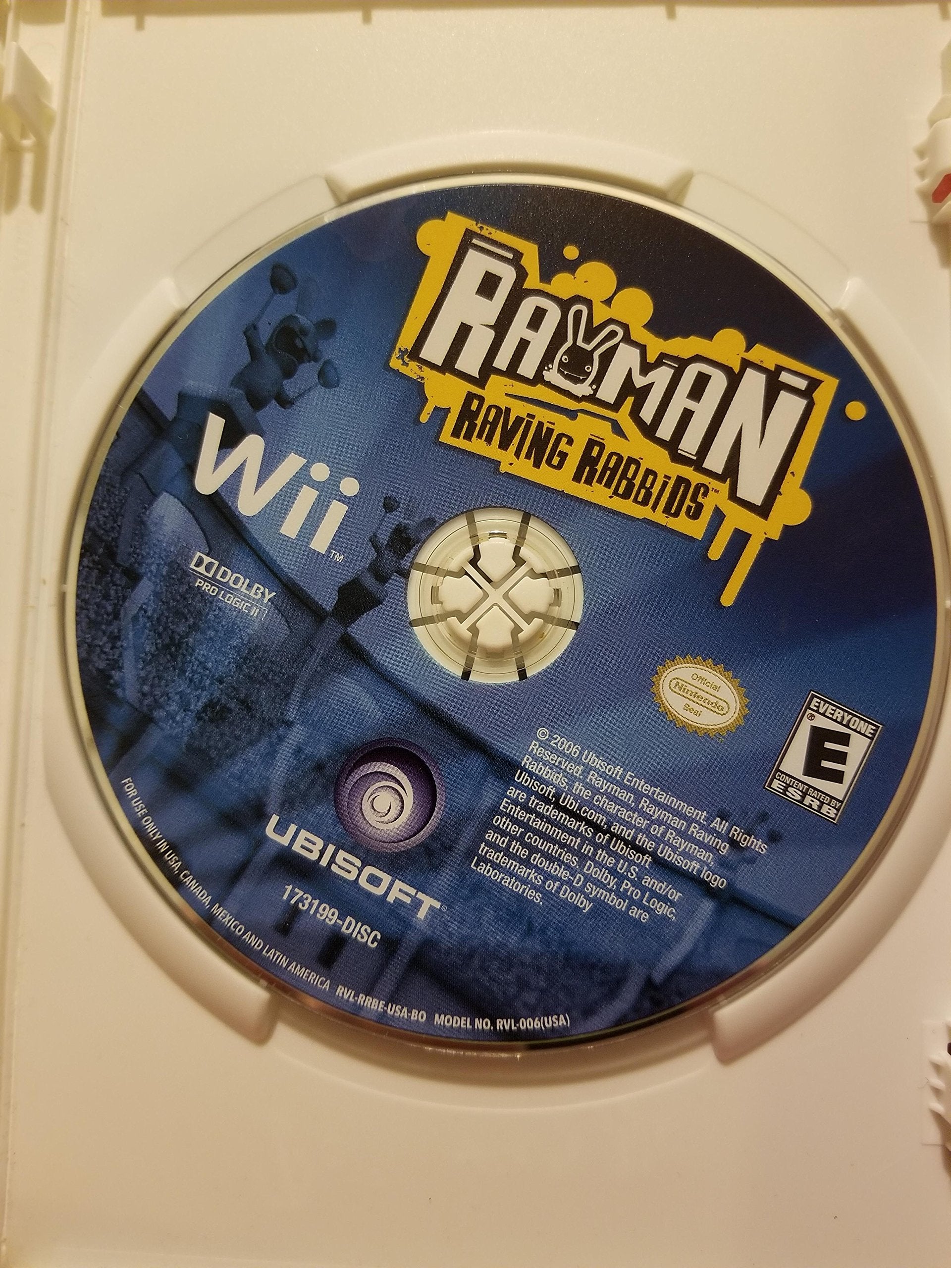 Ubisoft Rayman Raving Rabbids - Nintendo Wii Game, Model 17319, Fun Party Action