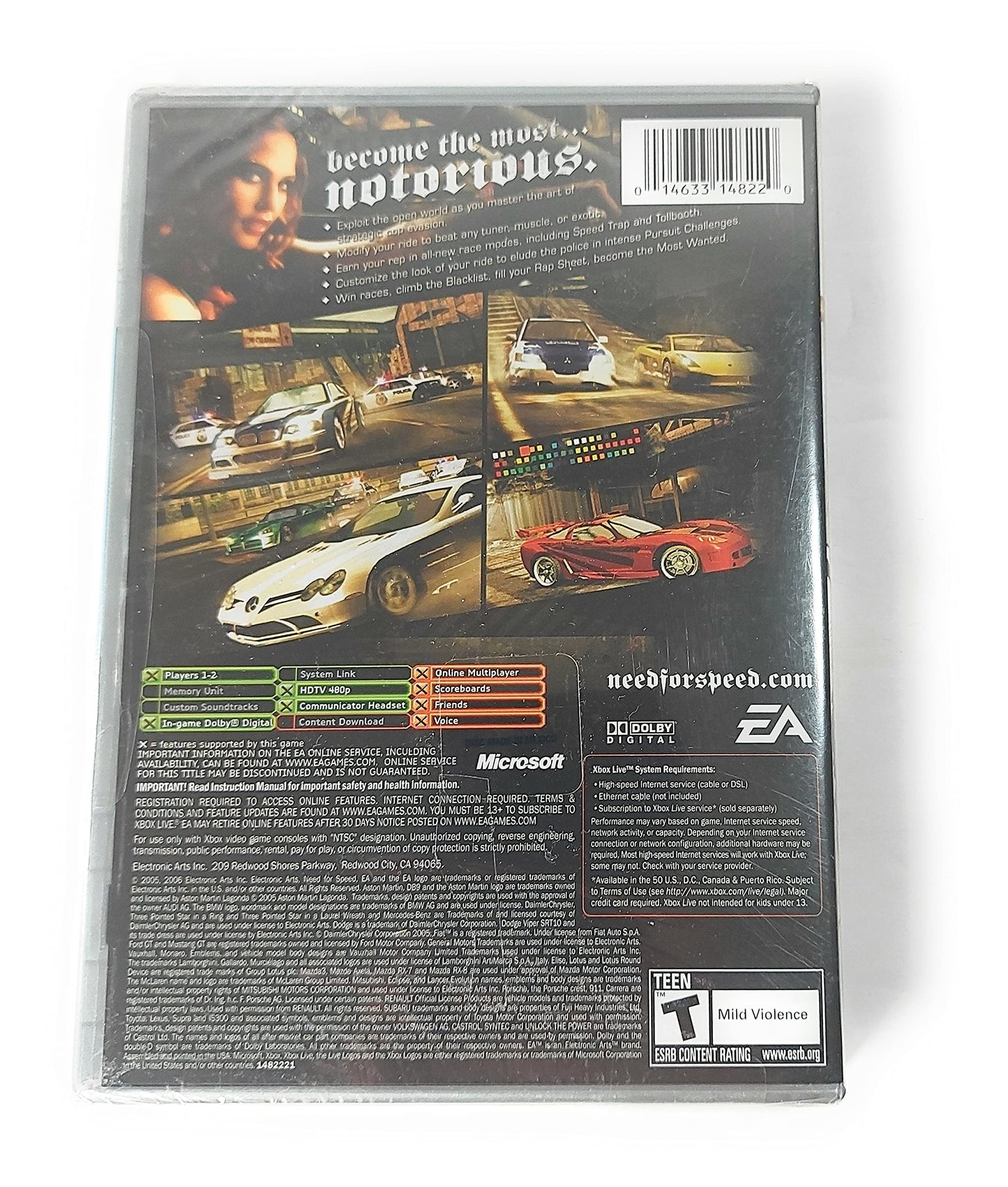 Electronic Arts Need for Speed Most Wanted - Xbox Game, Model 14633148220