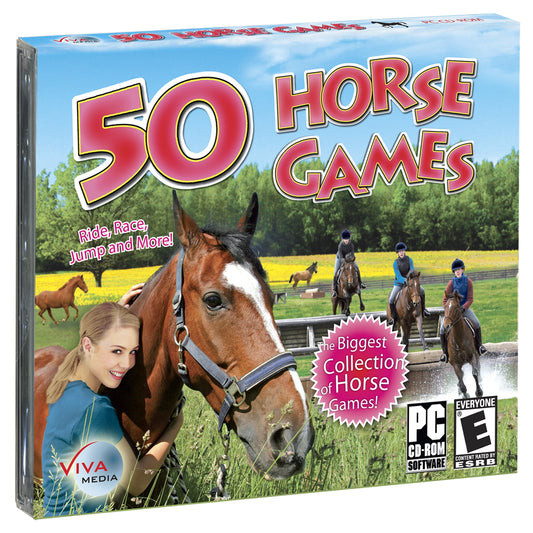 Viva Media 50 Horse Games - Classic Edition, Model 00371, Engaging Gameplay for All Ages