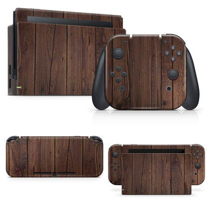 giZmoZ n gadgetZ Wood Skin Decal Vinyl Sticker for Nintendo Switch Console + 1 Controller, GNG-Switch-Wood-SKINS, WOOD