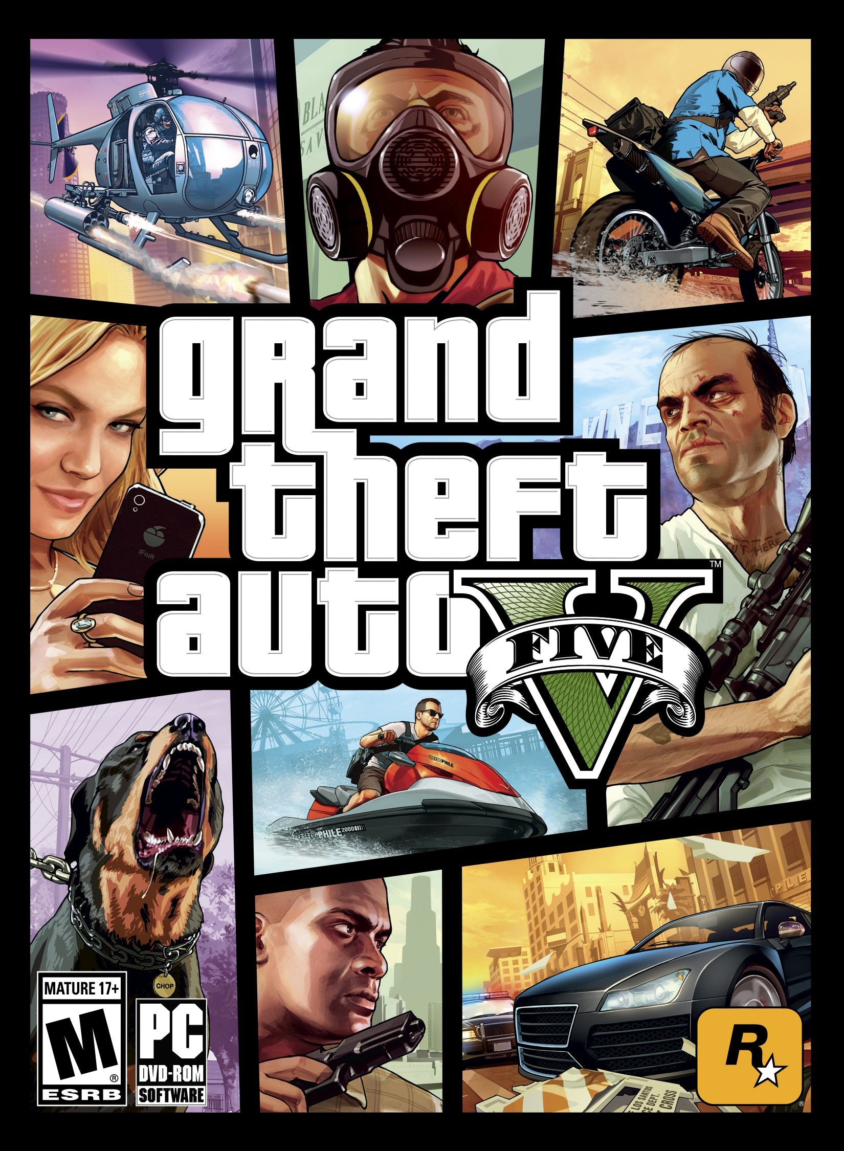 Rockstar Games Grand Theft Auto V for PC - E3 Model, Multi-Color Edition
