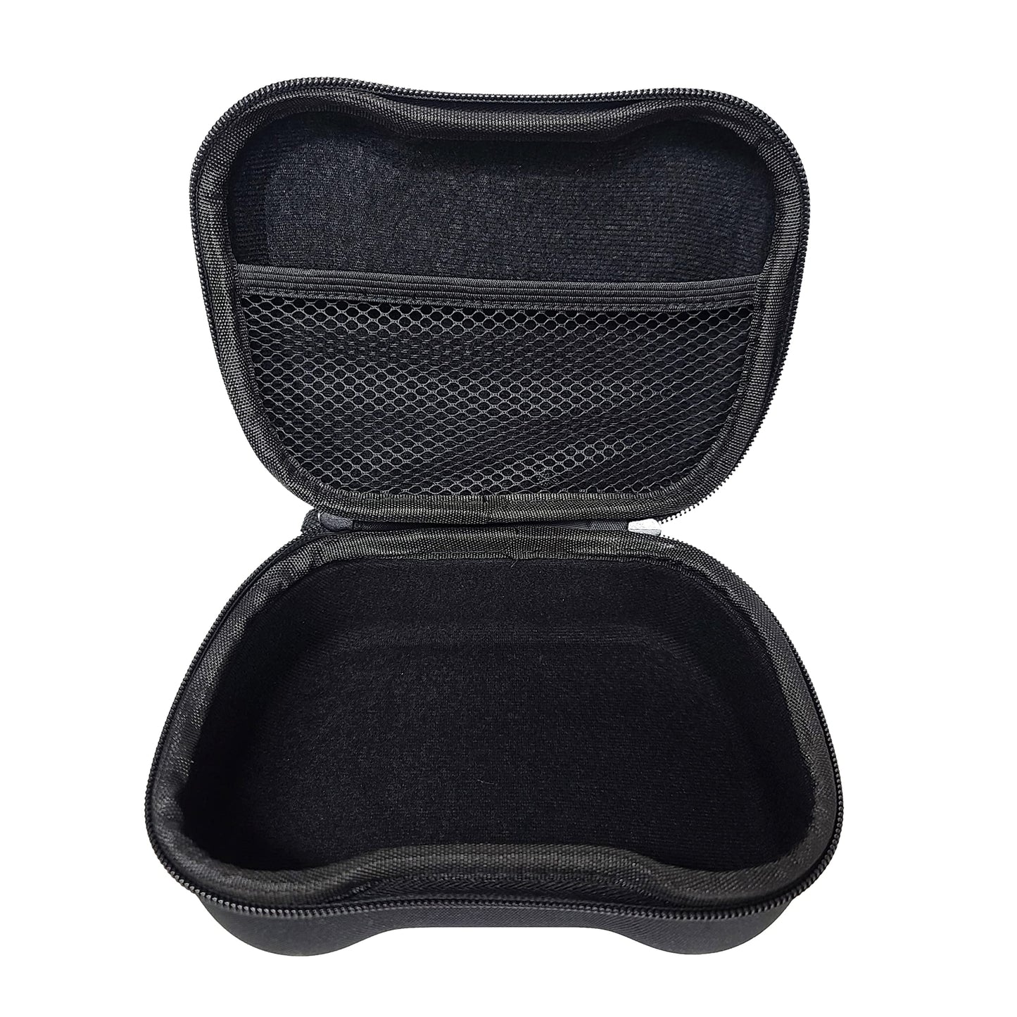 Hawksbill Travel Controller Case for Switch Pro, PS5 & Xbox - Compact Hard Shell, Black & White, Model HKB-CS1M