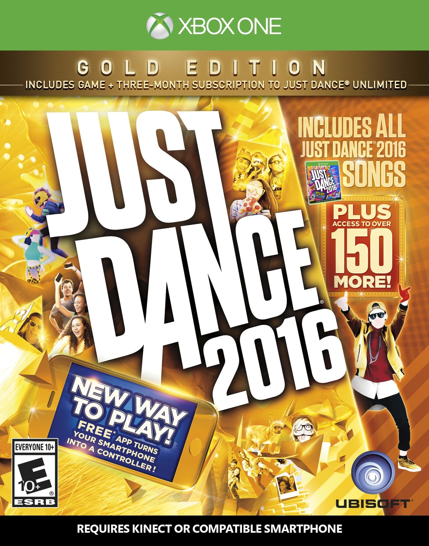 Ubisoft Just Dance 2016 Gold Edition for Xbox One - Model UBP50421065 - Gold Color