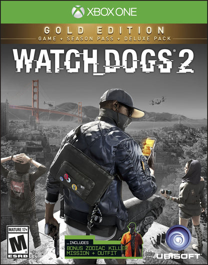 Ubisoft Watch Dogs 2: Gold Edition - Xbox One with Extra Content & Season Pass