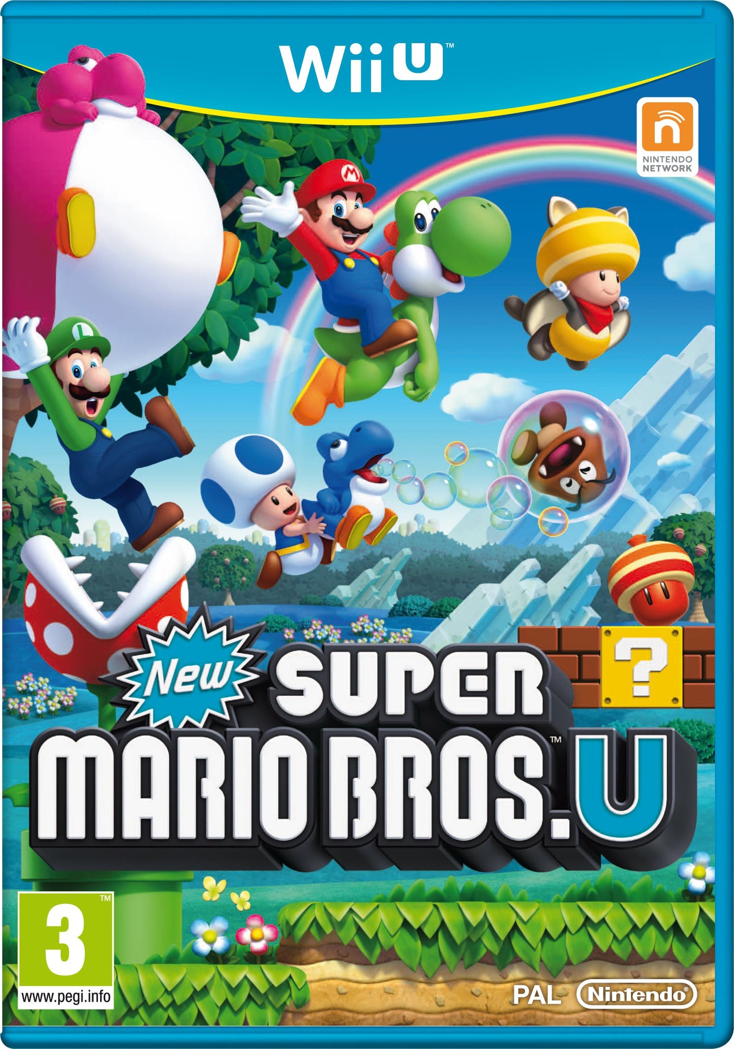Nintendo SUPER MARIO BROS U for Wii U - Model 12903, Classic Platformer Game