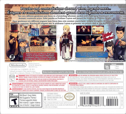 Nintendo Professor Layton vs Phoenix Wright: Ace Attorney - Model CTRPAVSE