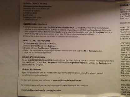 Brighter Child Sudoku Crunch for Kids! - Engaging PC Game, Model 612761610819