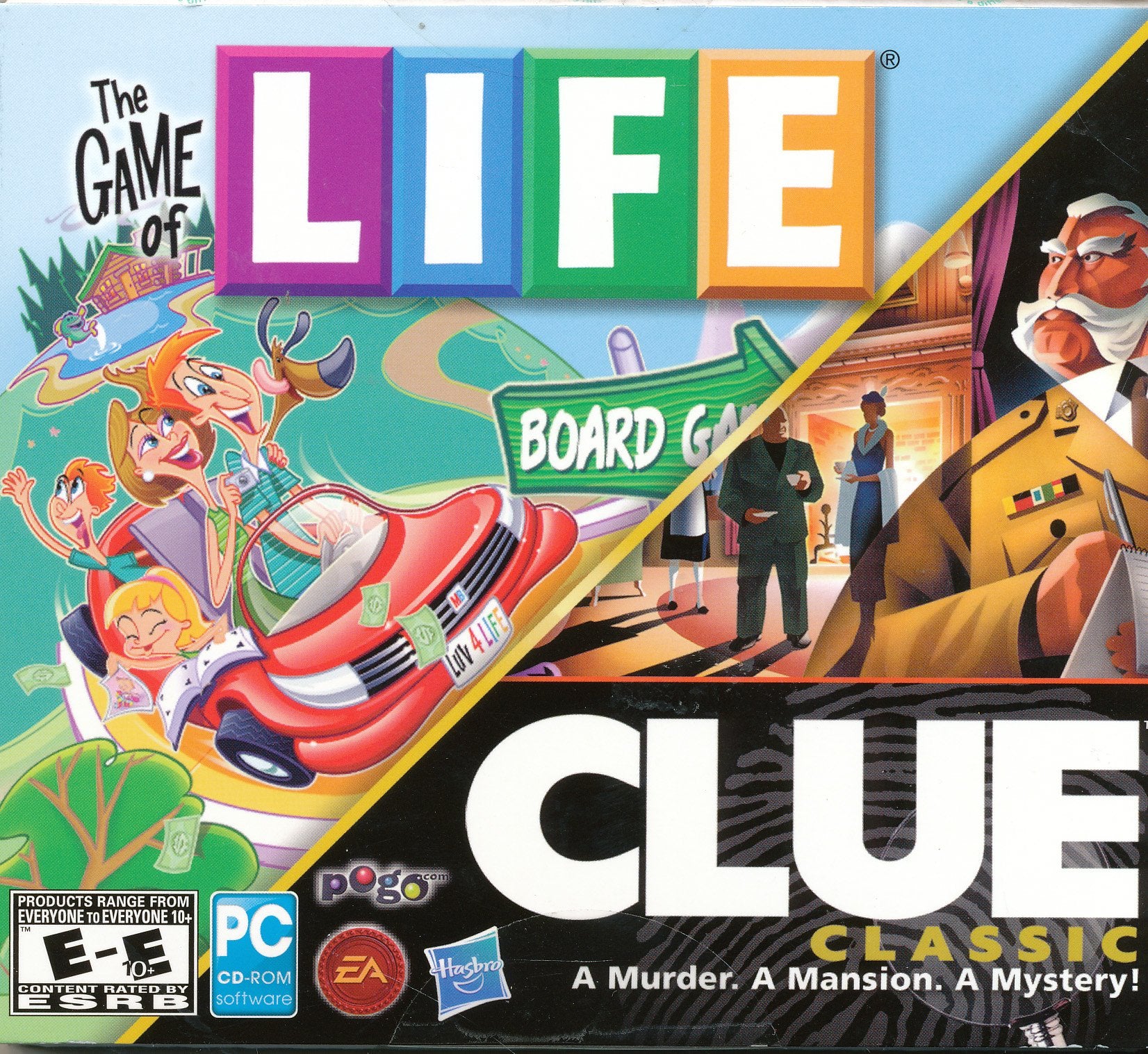 The Game of Life plus Clue Classic