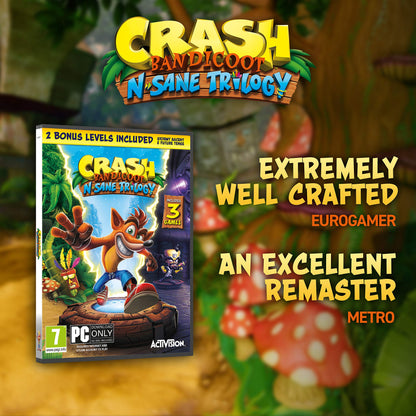ACTIVISION Crash Bandicoot N. Sane Trilogy - PC Code in Box, Model 33545EN