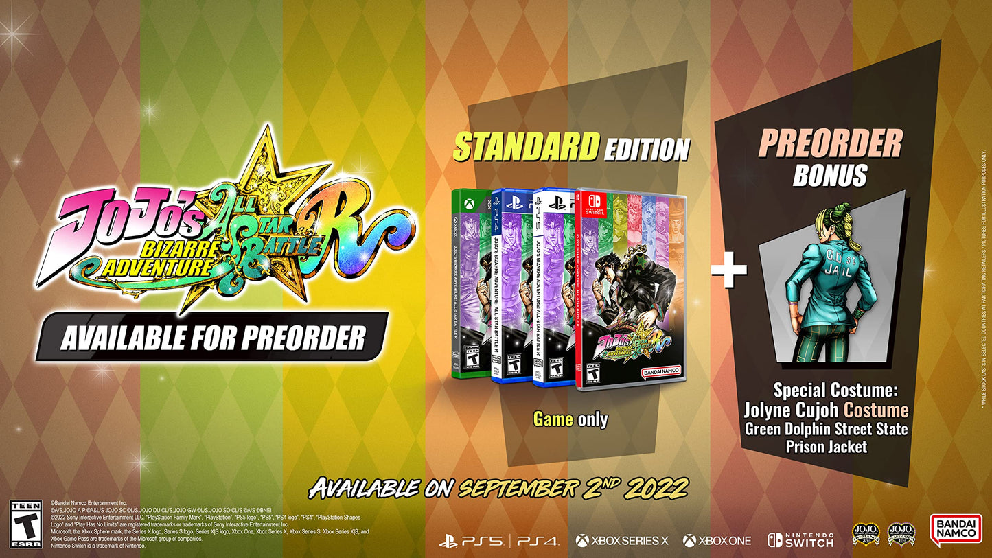 Bandai Namco JoJo’s Bizarre Adventure: All-Star Battle R - PS4, Multi-Colored, Model BNDG12270PS4
