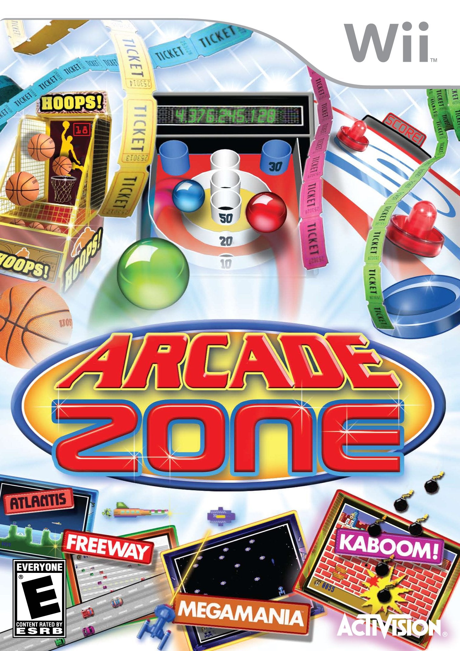 ACTIVISION Arcade Zone - Nintendo Wii Game Console, Model 75949, Family-Friendly Fun