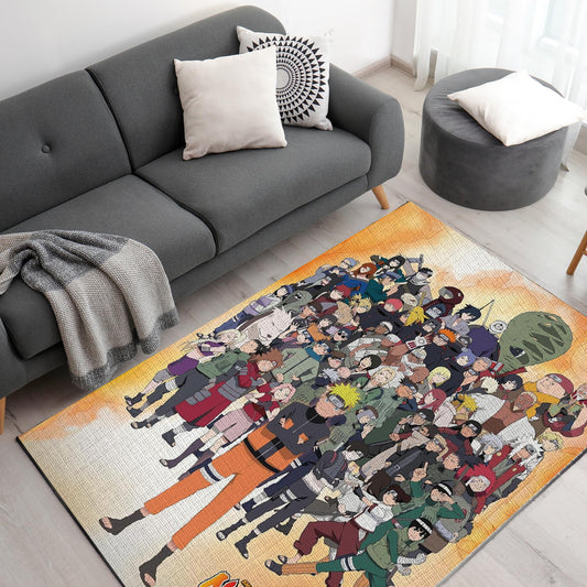 Naruto, Friends & Enemies Decor Rug- 62x40 inches