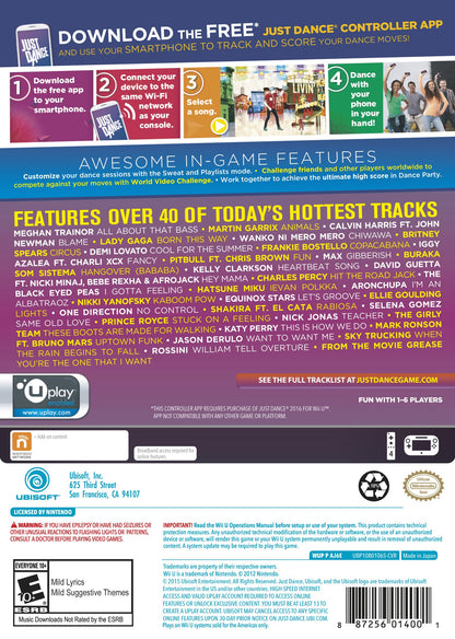 Ubisoft Just Dance 2016 for Wii U - Model JD5 - Exciting Dance Game