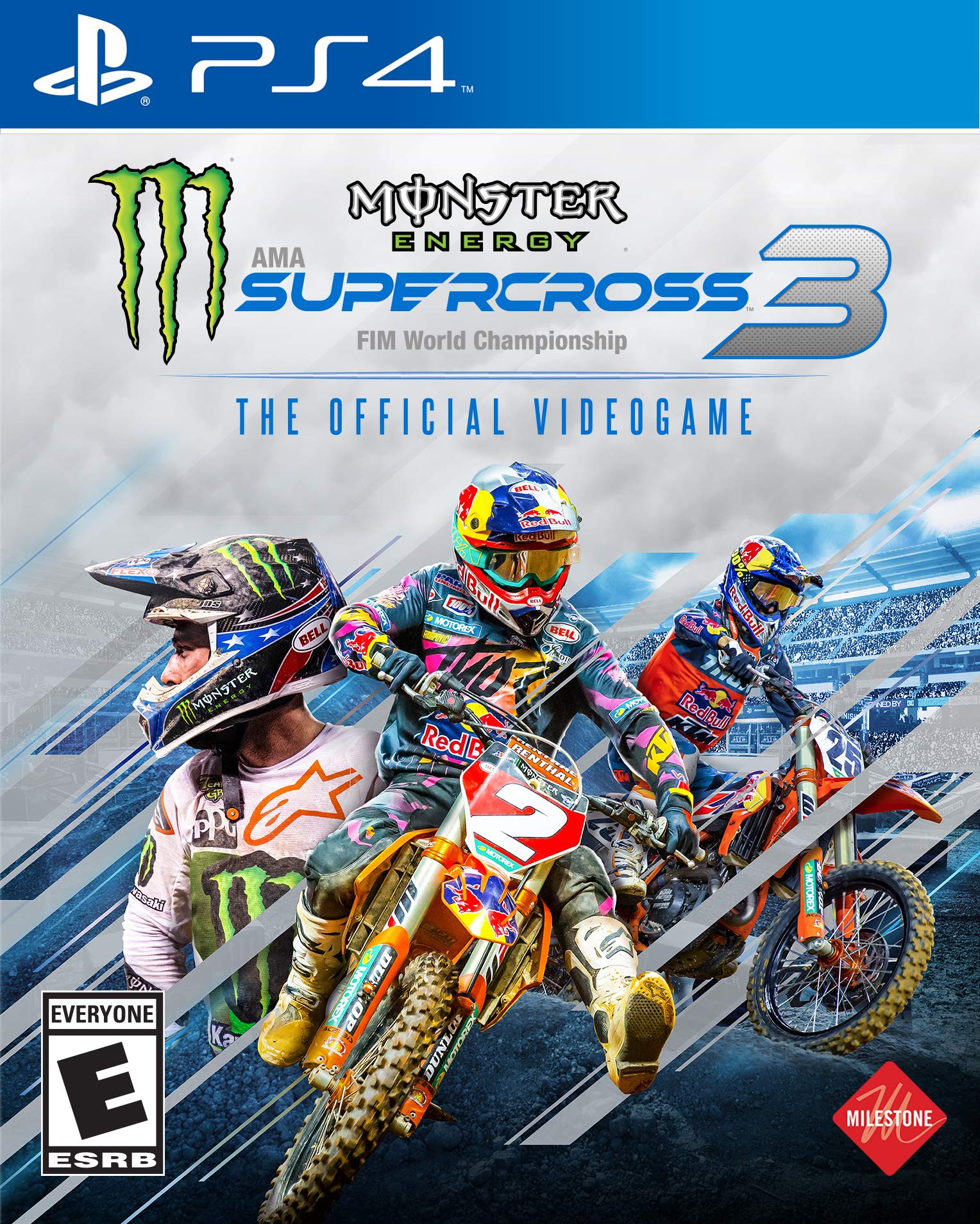 Milestones Monster Energy Supercross 3 - PlayStation 4 Game, Model 92368