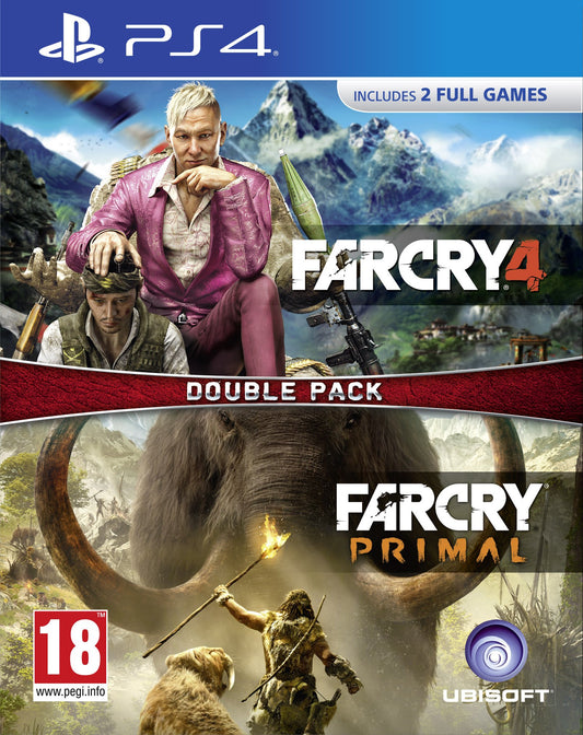 UBI Soft Far Cry Primal & Far Cry 4 Double Pack for PS4 - Ultimate Action Adventure Bundle