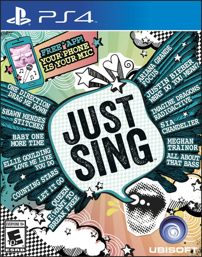 Ubisoft Just Sing - PlayStation 4 Standard Edition, Model UBP30502024, Fun Karaoke Game for All Ages