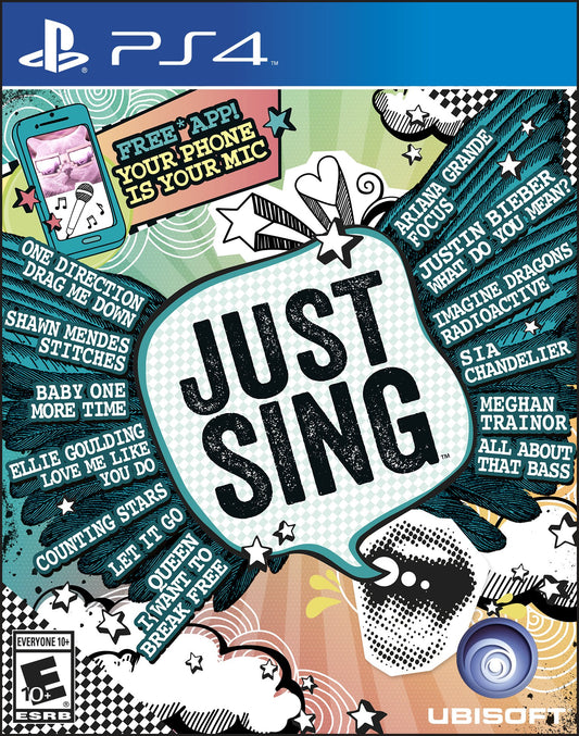 Ubisoft Just Sing - PlayStation 4 Standard Edition, Model UBP30502024, Fun Karaoke Game for All Ages