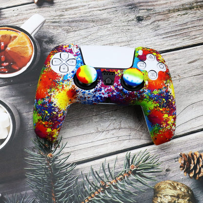 Oiokew PS5 Controller Skin - Anti-Slip Silicone Shell Cover with 10 Joystick Grips - PS5 Controller #18