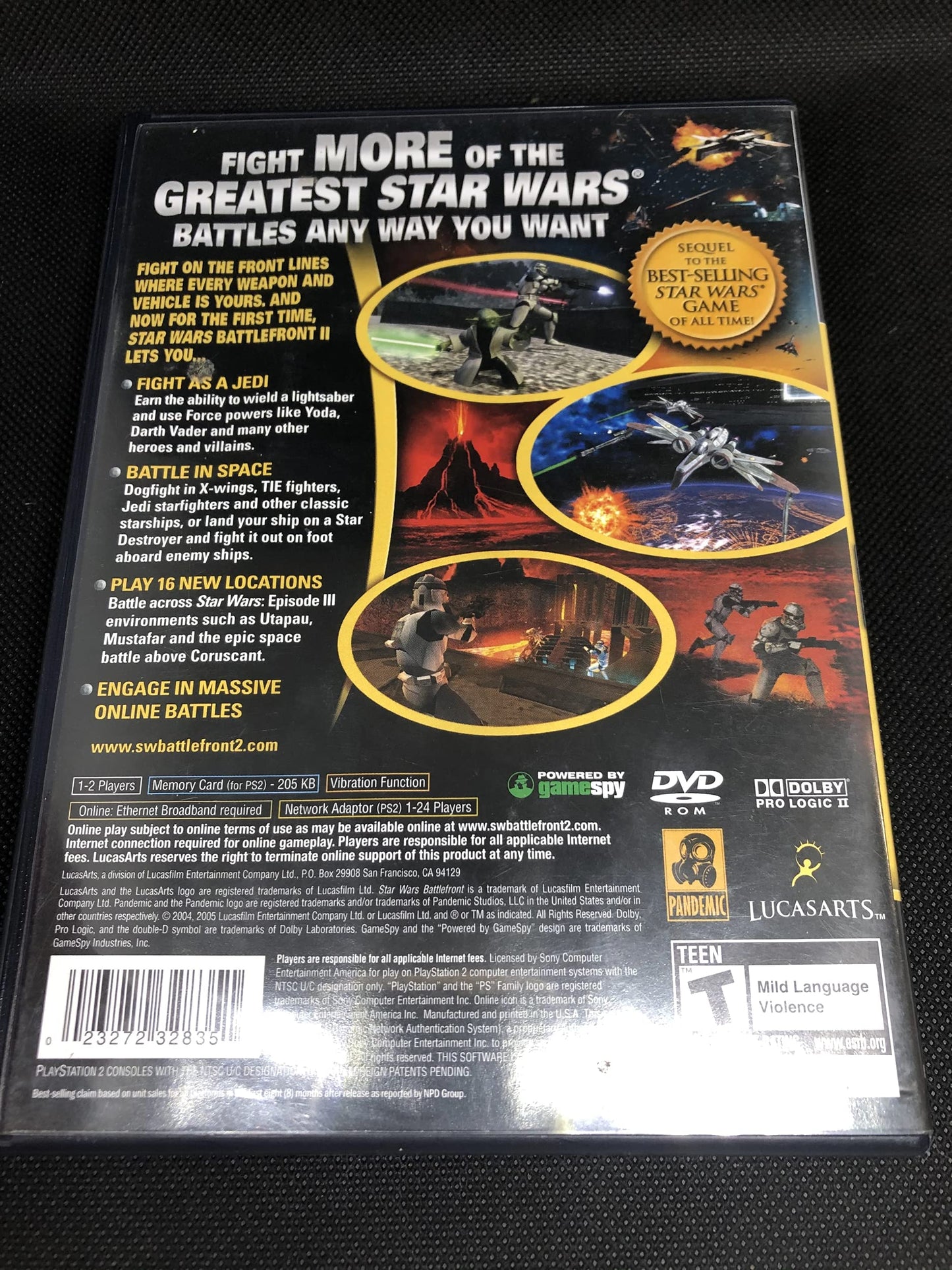 LucasArts Star Wars Battlefront II - PlayStation 2 Game, Model 23272328351