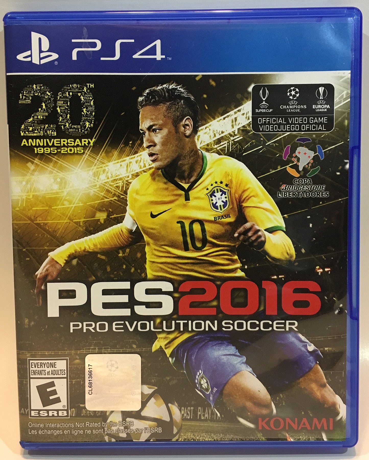 Konami Pro Evolution Soccer 2016 - PlayStation 4 Standard Edition, Model 20305