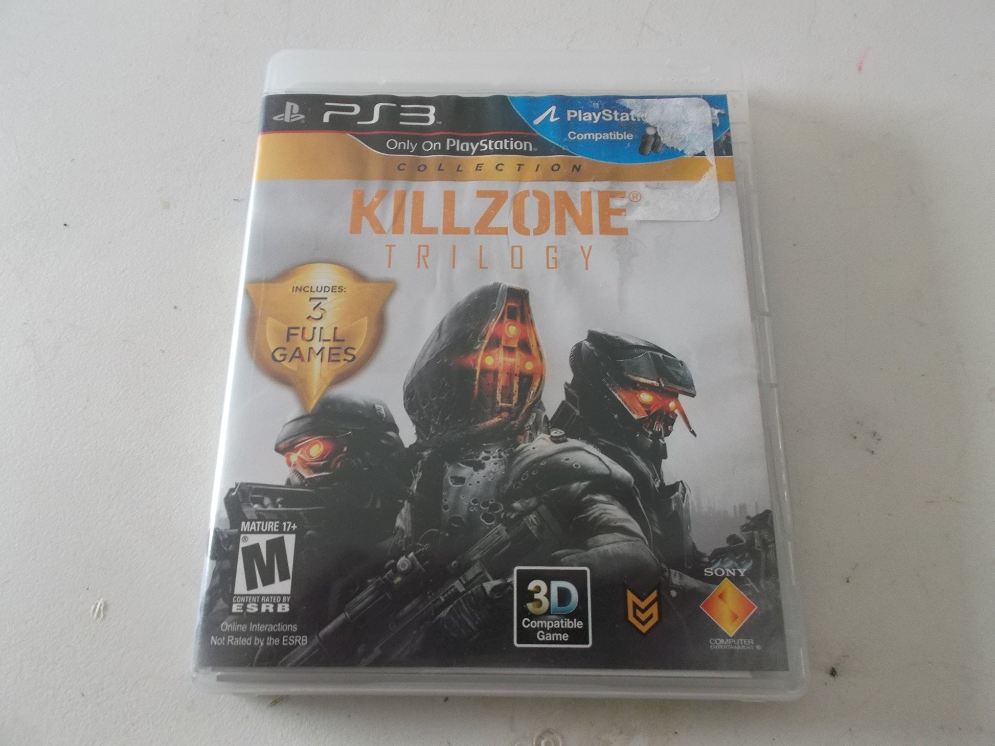 Sony PS3 Killzone Trilogy Collection - 2 Disc, Model 99075, Action Shooter Game