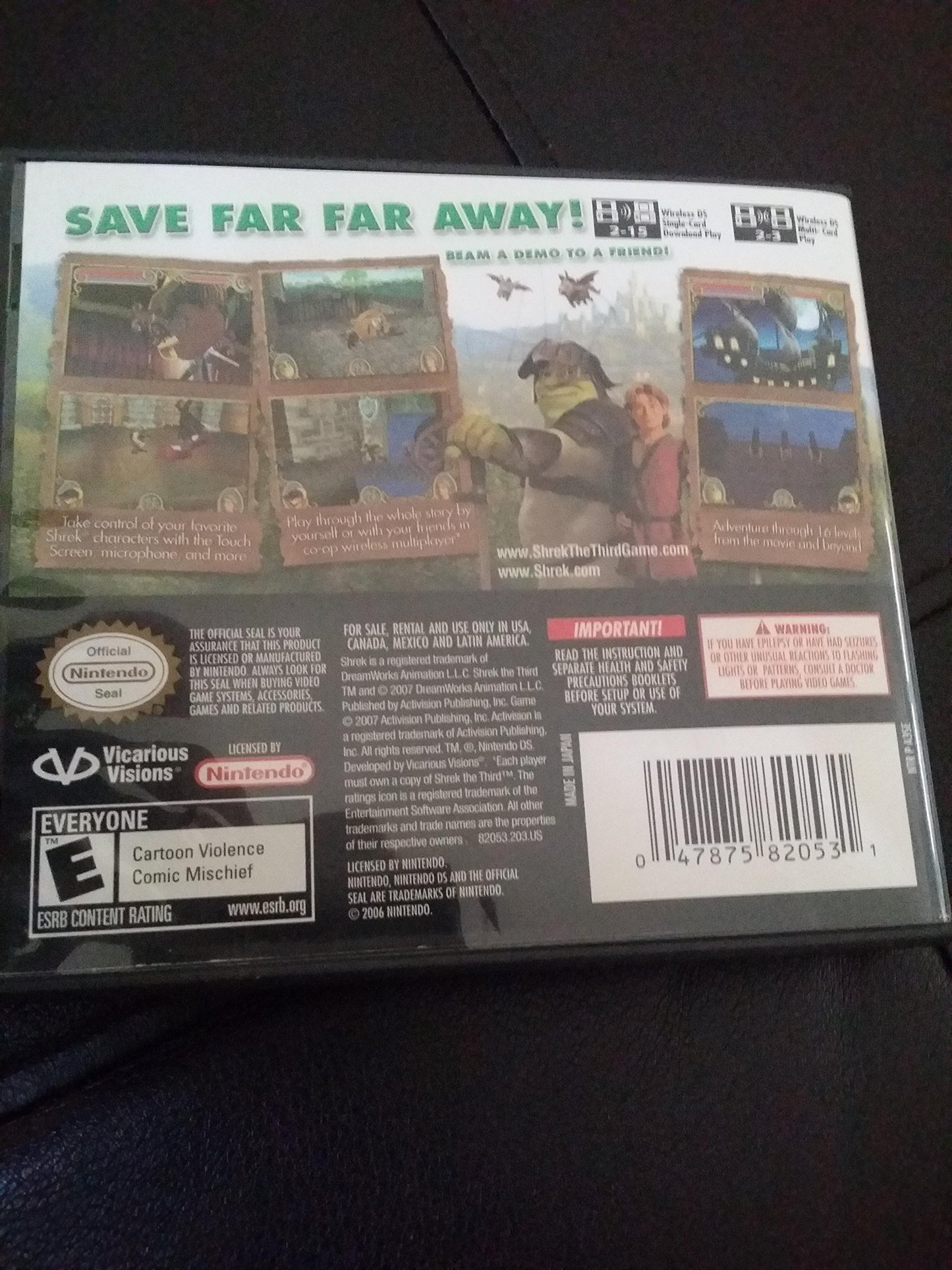 ACTIVISION Shrek the Third - Nintendo DS Game, Model ACTI9, Engaging Adventure for All Ages