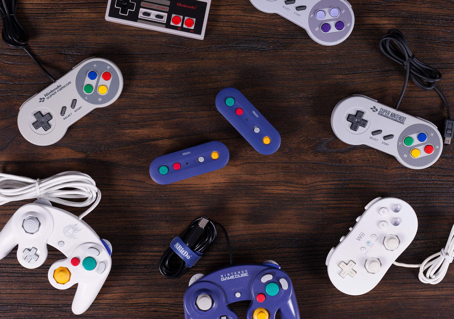 8Bitdo Gbros. Wireless Adapter for Nintendo Switch - Compatible with GameCube & Classic Controllers, Model 6922621500858