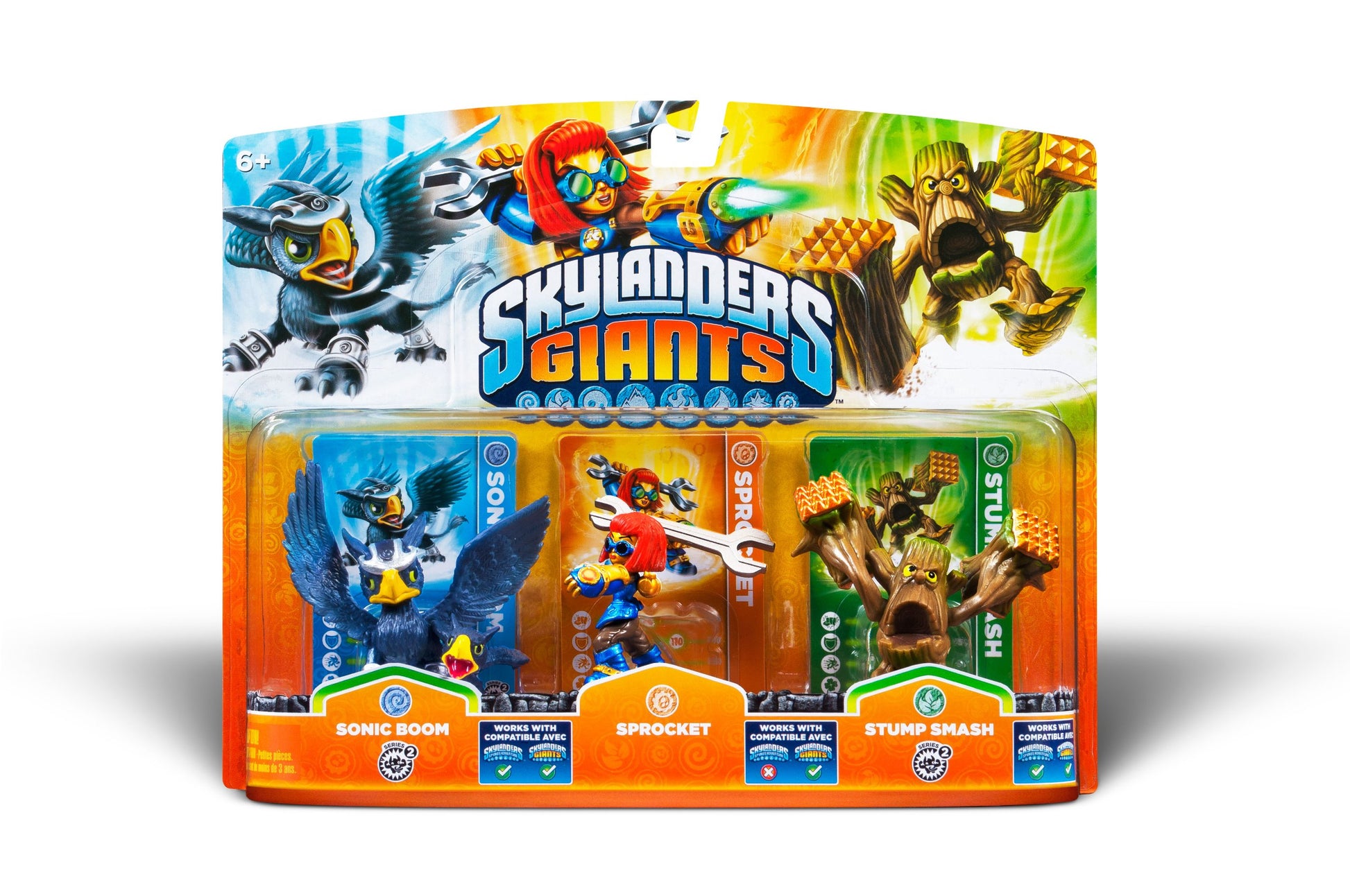 Activision Skylanders Giants 3 Pack - Sonic Boom, Sprocket, Stump Smash - 3 inches - Model 84529