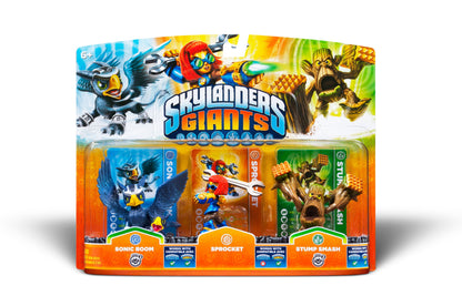 Activision Skylanders Giants 3 Pack - Sonic Boom, Sprocket, Stump Smash - 3 inches - Model 84529