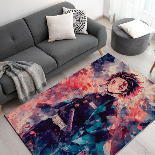Demon Slayer Decor Rug- 62x40 inches