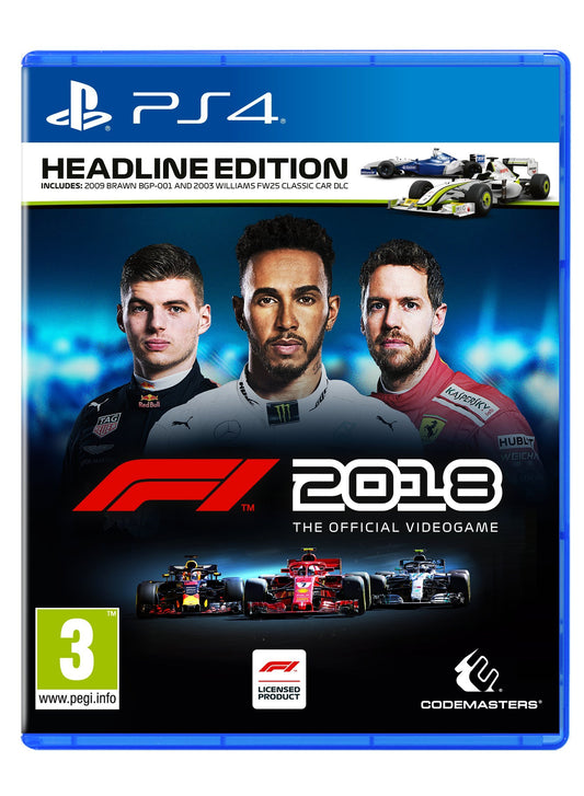 SEGA F1 2018 Headline Edition for PS4 - Model CODA08.UK.22DE