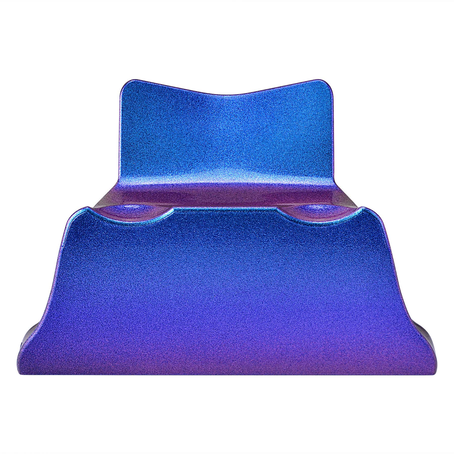 eXtremeRate Chameleon Purple Blue Glossy Controller Display Stand for PS4  Gamepad Accessories Desk Holder for PS4 Slim Pro Controller with Rubber Pads