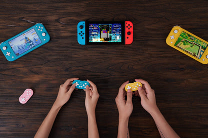 8Bitdo Zero 2 Mini Bluetooth Gamepad Controller - Keychain Size, Yellow Edition, Compatible with Switch, Windows, Android, macOS, Raspberry Pi