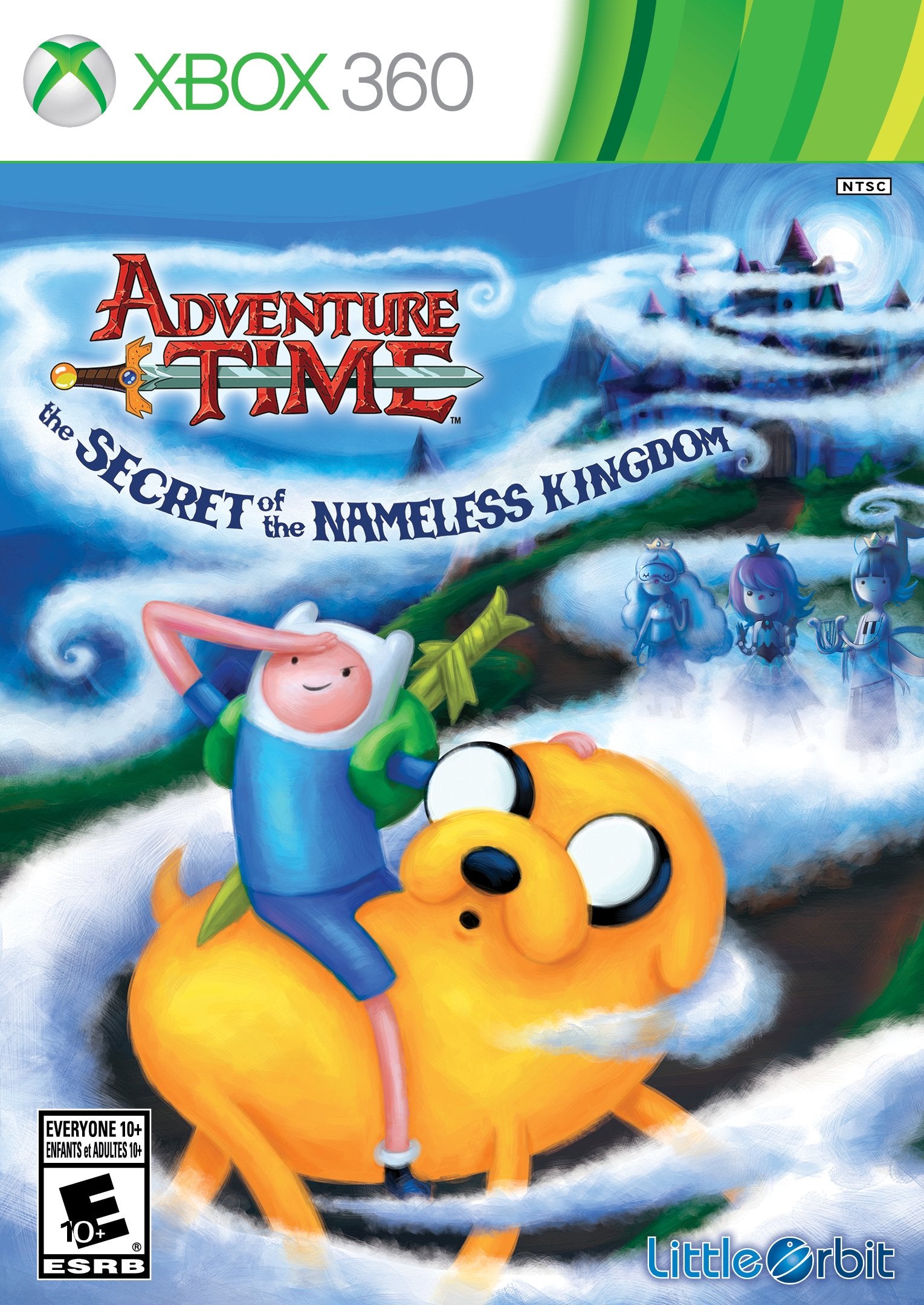 Little Orbit Adventure Time: The Secret of the Nameless Kingdom - Xbox 360 Game, Model 815403010514