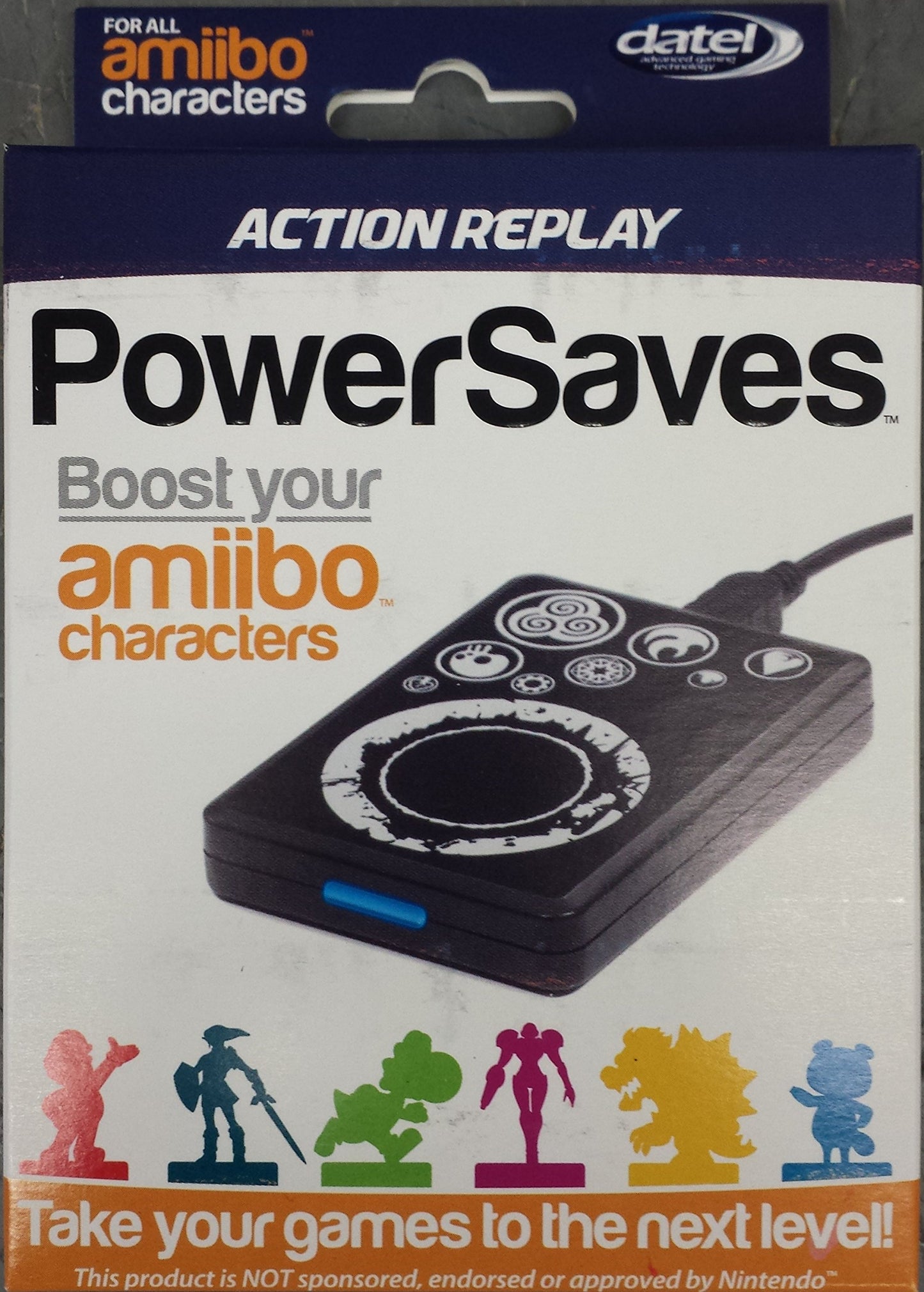 Datel Action Replay Powersaves for Amiibo - Character Boost & Cheats, Medium Size, Model DUS0396