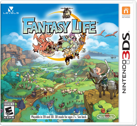 Nintendo Fantasy Life Game - Model CTRPAFLE, Adventure RPG for Nintendo 3DS
