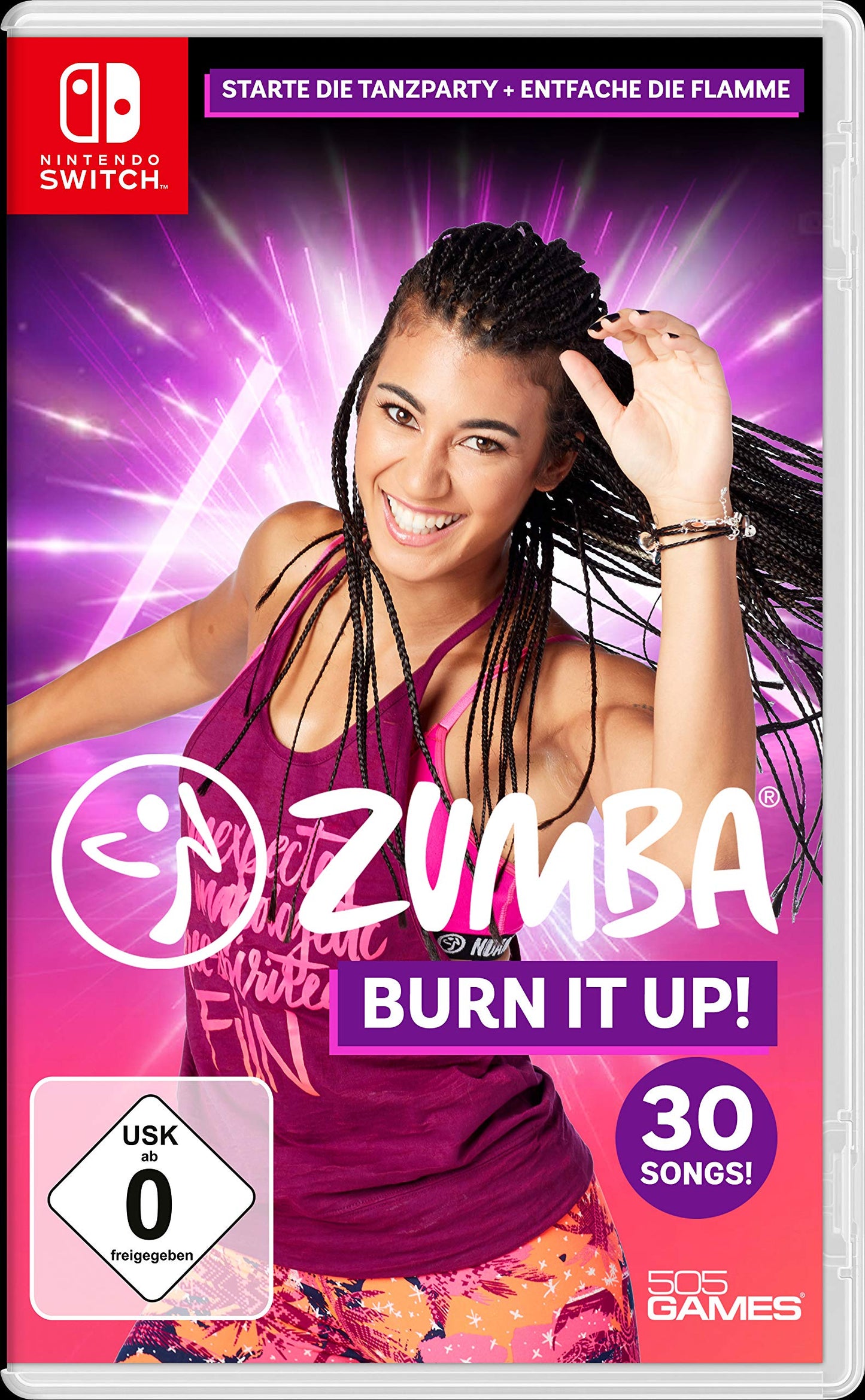 505 Games Zumba Burn it Up for Nintendo Switch - Model 427112, Dance Fitness Game