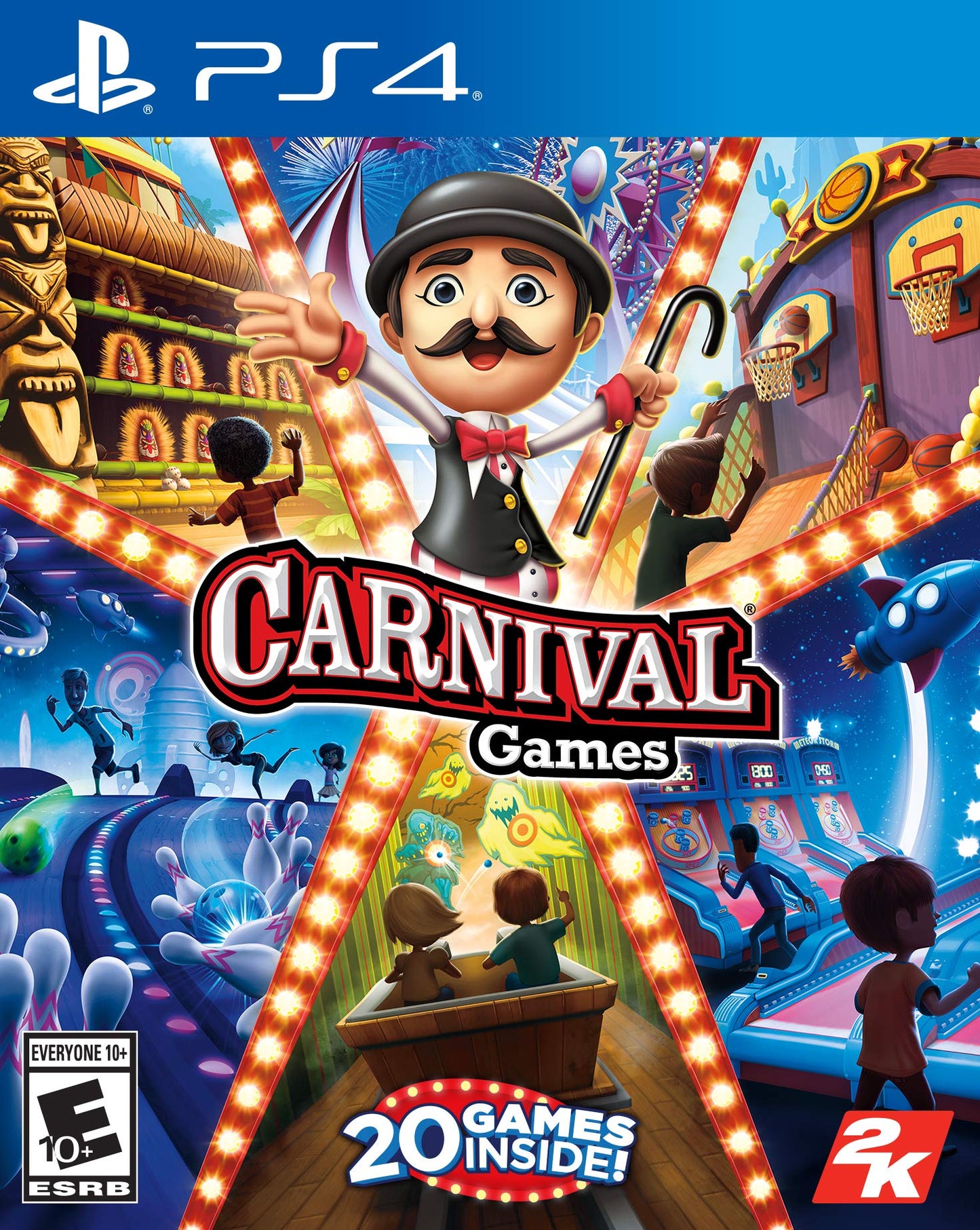 2K Carnival Games for PlayStation 4 - Fun Family Game, Model 57475