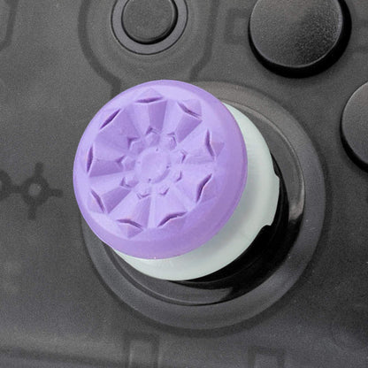 KontrolFreek FPS Freek Galaxy Thumbsticks for Nintendo Switch - 1 Mid-Rise, 1 High-Rise Concave, Purple, Rubber