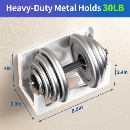 Josmimic Wall Mount for Xbox Series S - Metal Holder with Ventilated Base, Anti-Scratch Pads, Easy Installation - White, Model HY1009S