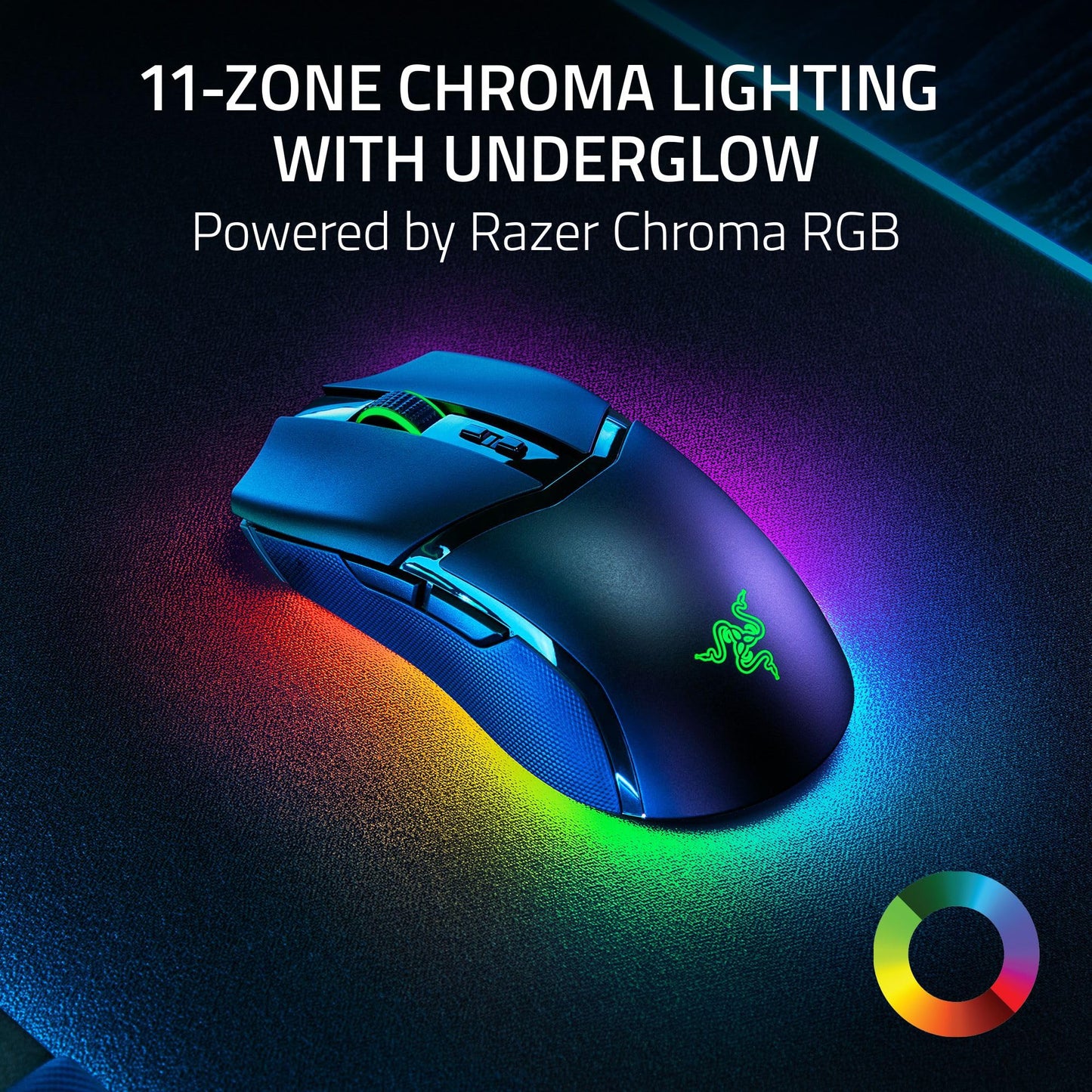 Razer Cobra Pro Wireless Gaming Mouse - 30K Optical Sensor, Chroma RGB, 10 Controls, Black, Model RZ01-04660100-R3U1