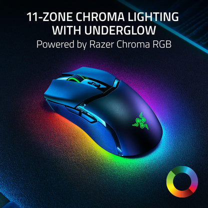 Razer Cobra Pro Wireless Gaming Mouse - 30K Optical Sensor, Chroma RGB, 10 Controls, Black, Model RZ01-04660100-R3U1
